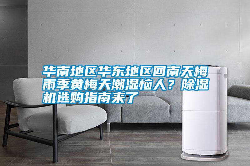 華南地區華東地區回南天梅雨季黃梅天潮濕惱人？除濕機選購指南來了