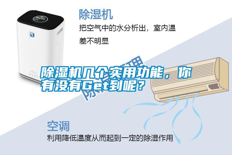 除濕機幾個實用功能，你有沒有Get到呢？