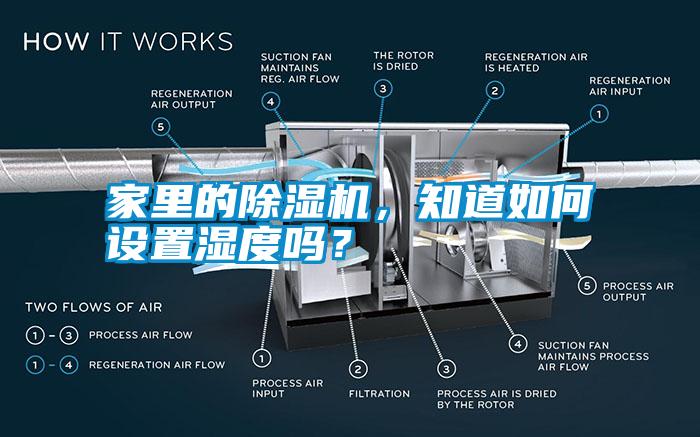 家里的除濕機，知道如何設置濕度嗎？