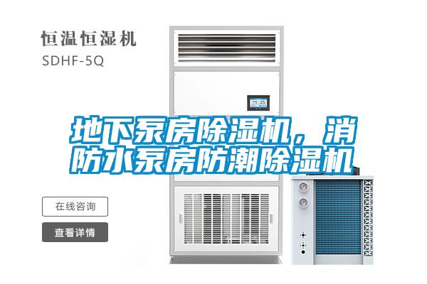 地下泵房除濕機，消防水泵房防潮除濕機