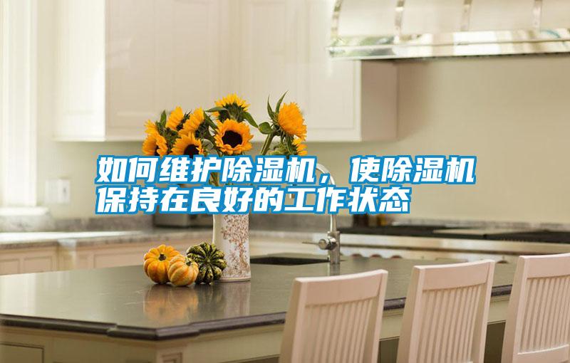 如何維護除濕機，使除濕機保持在良好的工作狀態(tài)