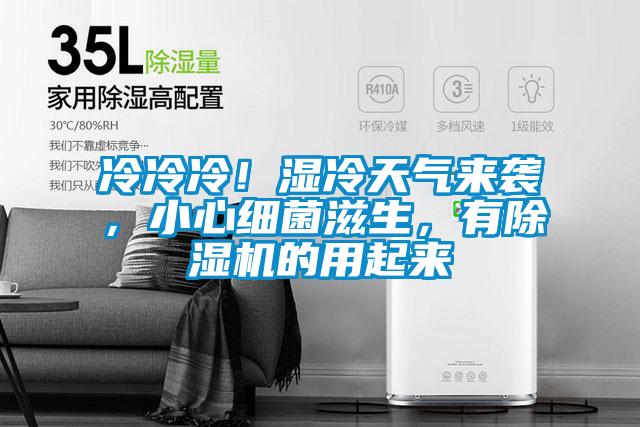 冷冷冷！濕冷天氣來襲，小心細菌滋生，有除濕機的用起來