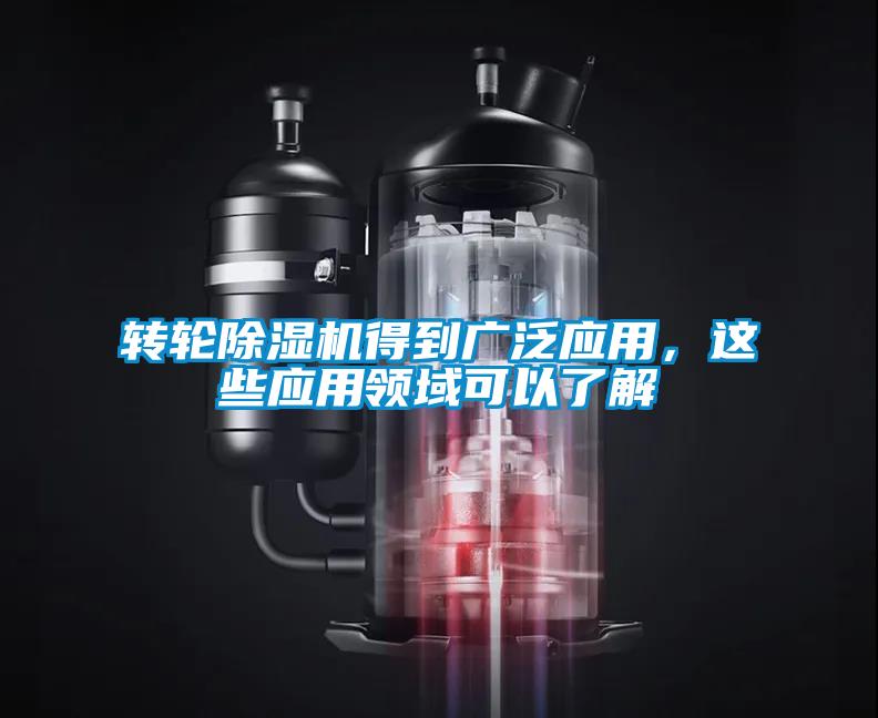 轉輪除濕機得到廣泛應用，這些應用領域可以了解