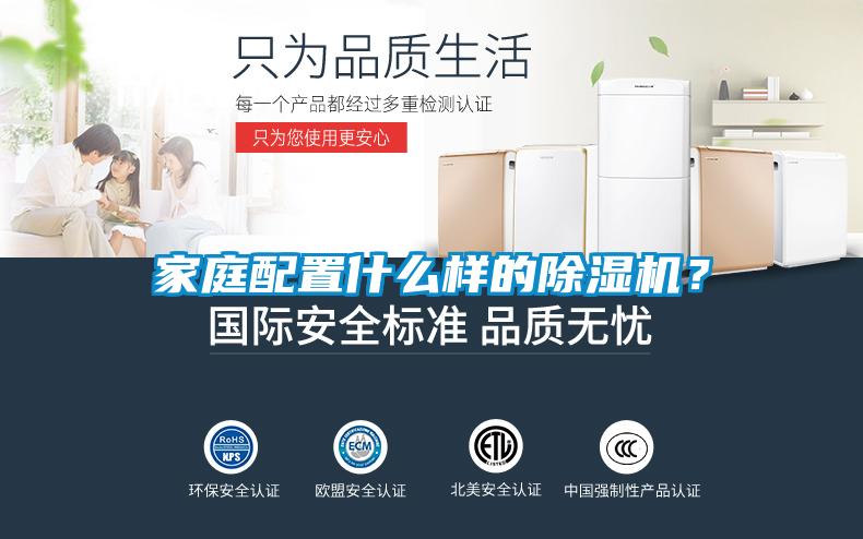 家庭配置什么樣的除濕機？