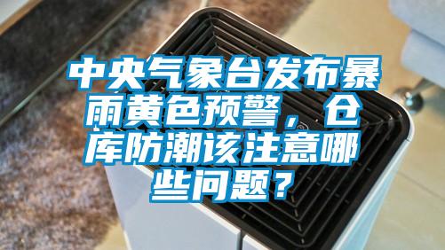 中央氣象臺發布暴雨黃色預警，倉庫防潮該注意哪些問題？