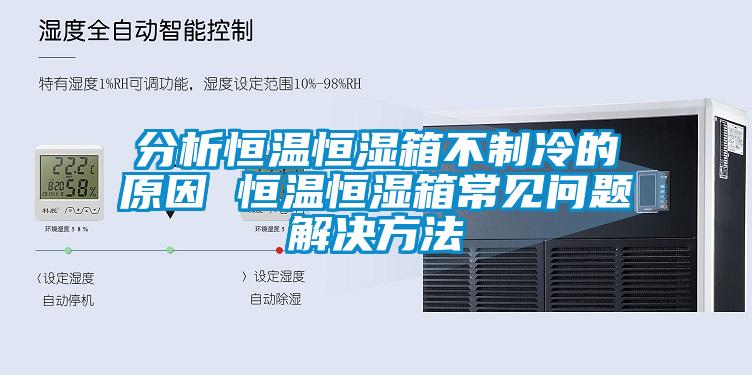 分析恒溫恒濕箱不制冷的原因 恒溫恒濕箱常見(jiàn)問(wèn)題解決方法