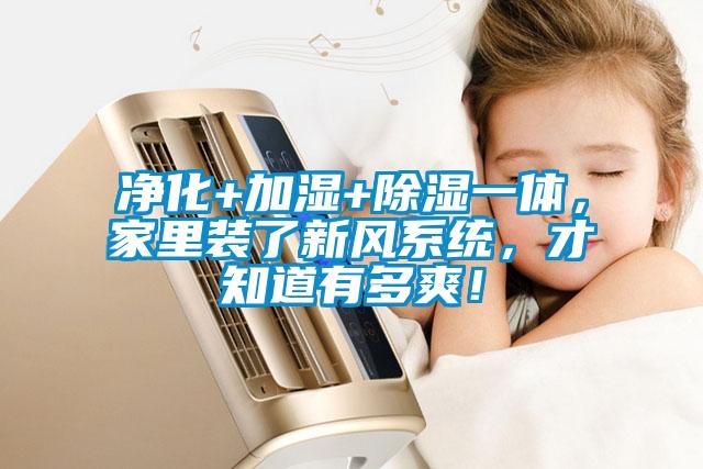 凈化+加濕+除濕一體，家里裝了新風系統(tǒng)，才知道有多爽！