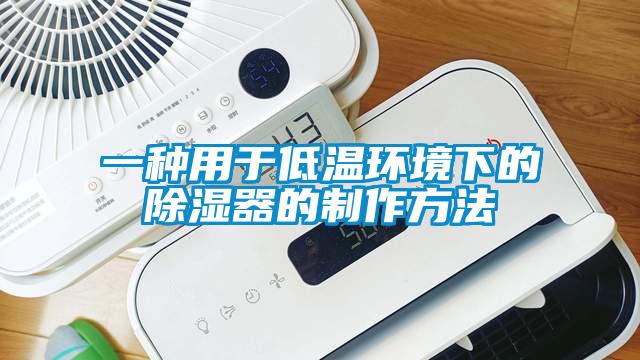 一種用于低溫環境下的除濕器的制作方法