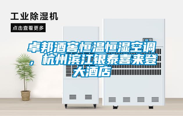 卓邦酒窖恒溫恒濕空調，杭州濱江銀泰喜來登大酒店