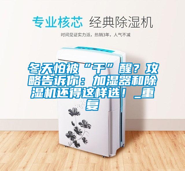 冬天怕被“干”醒？攻略告訴你：加濕器和除濕機還得這樣選！_重復