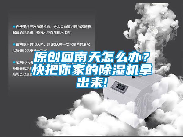 原創回南天怎么辦？快把你家的除濕機拿出來!