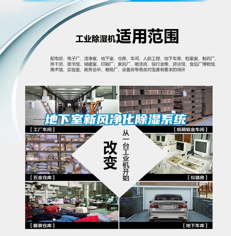 地下室新風凈化除濕系統