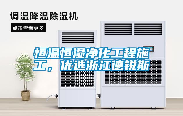 恒溫恒濕凈化工程施工，優選浙江德銳斯