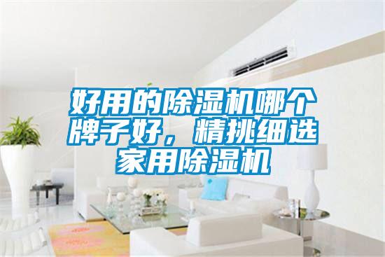 好用的除濕機哪個牌子好，精挑細選家用除濕機