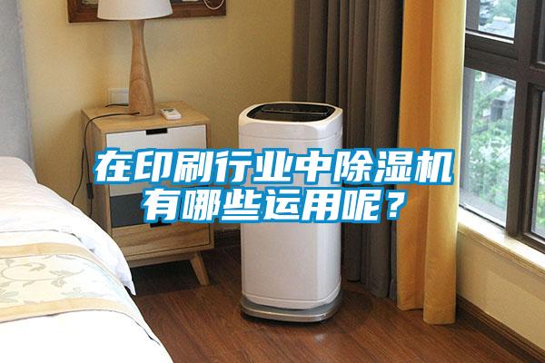 在印刷行業(yè)中除濕機有哪些運用呢？