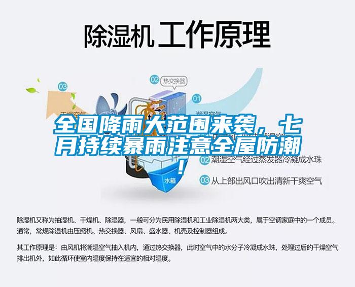 全國降雨大范圍來襲，七月持續(xù)暴雨注意全屋防潮！