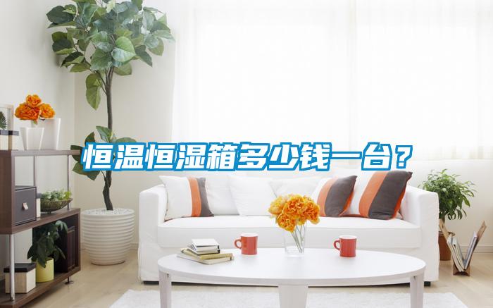 恒溫恒濕箱多少錢一臺？
