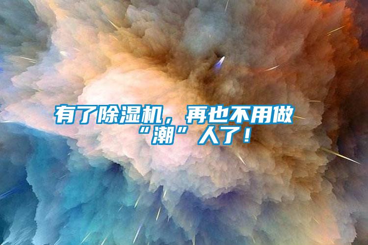 有了除濕機，再也不用做“潮”人了！