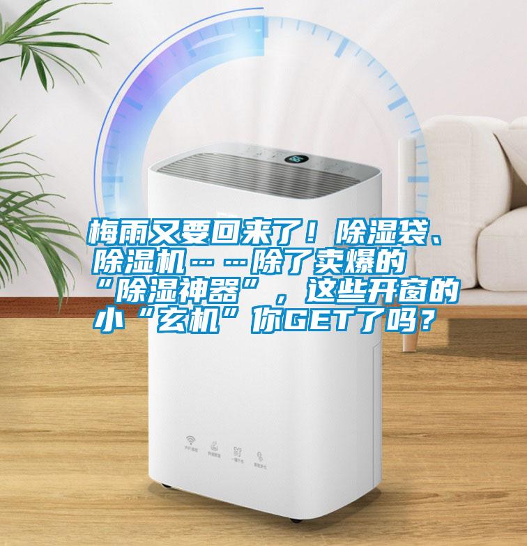 梅雨又要回來了！除濕袋、除濕機(jī)……除了賣爆的“除濕神器”，這些開窗的小“玄機(jī)”你GET了嗎？