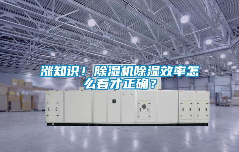 漲知識(shí)！除濕機(jī)除濕效率怎么看才正確？