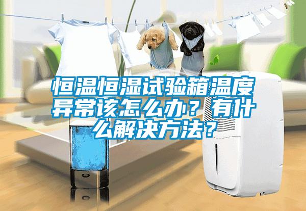 恒溫恒濕試驗箱溫度異常該怎么辦？有什么解決方法？