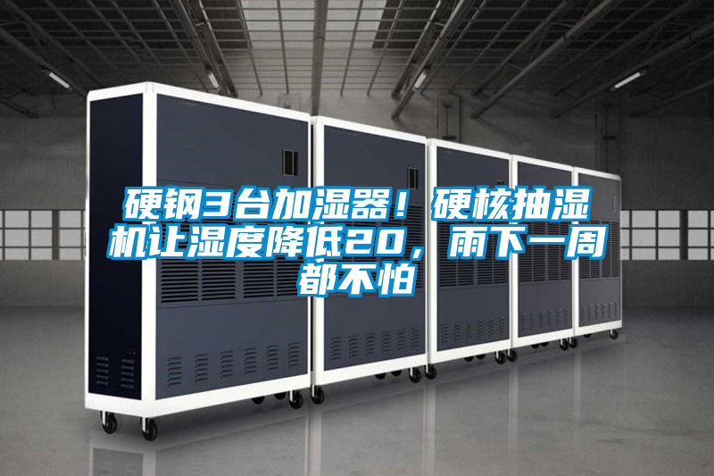 硬鋼3臺(tái)加濕器！硬核抽濕機(jī)讓濕度降低20，雨下一周都不怕
