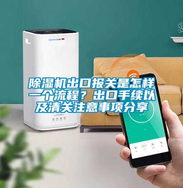除濕機出口報關是怎樣一個流程？出口手續以及清關注意事項分享