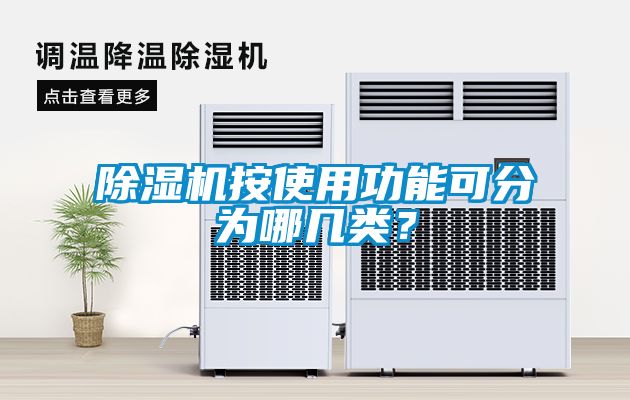除濕機按使用功能可分為哪幾類？