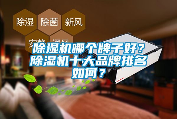 除濕機哪個牌子好？除濕機十大品牌排名如何？