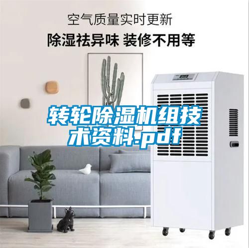 轉輪除濕機組技術資料.pdf
