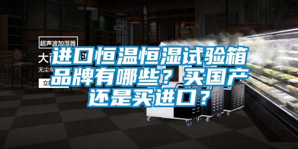 進口恒溫恒濕試驗箱品牌有哪些？買國產還是買進口？